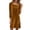 Gold, variant on Women's Fashion Square Neck Elegant Long Sleeve Slit Slim Fit Casual Dress