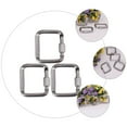 thumbnail image 2 of 6 mosquetones cuadrados de aluminio para exteriores, llaveros de camping, 2 of 8
