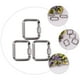 thumbnail image 2 of 6 mosquetones cuadrados de aluminio para exteriores, llaveros de camping, 2 of 8