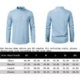 thumbnail image 4 of Nueva blusa casual de algodón y lino para hombre, blusa holgada larga, 4 of 7