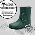 thumbnail image 2 of AUXDIQ Men Rain Boots Outdoor Garden Boots Waterproof Mid-calf Rain Shoes, 2 of 6