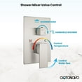 thumbnail image 4 of gotonovo 12 Inch Rain Shower System Brushed Nickel Luxury High Pressure Shower Head Bathroom Shower Faucet Set Hand Held Spray Rough-in Valve and Shower Trim Included, 4 of 8