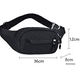 thumbnail image 2 of Riñonera para correr para hombres y mujeres, bolsa multifuncional para deportes al aire libre, impermeable y resistente al desgaste, negra, 2 of 5