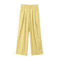 thumbnail image 4 of WILLBEST Pantalones Casuales para Mujer, Cómodos, de Cintura Alta, Holgados, de Pierna Ancha, para Uso Diario, Primavera, Verano y Otoño - Moda Versátil Extra Grande, 4 of 5