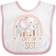 thumbnail image 3 of Inktastic Little Sister I Love My Big Sister Boys or Girls Baby Bib, 3 of 4
