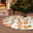 thumbnail image 6 of Rateoe Peaches Print Christmas Tree Skirt 48" for Xmas Holiday New Year Party Circle Tree Mat Ornaments Decoration, 6 of 7