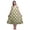 Light Yellow, variant on Bimba Light Pink5 Floral Anemone & Periwinkle Mid Calf Nightwear Ladies Cotton Printed Sleeveless Night Gown Maxi Dress Medium