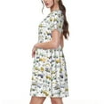 thumbnail image 2 of Lsque Transport 1 Print Women's Casual Dress T-Shirt Summer Short Sleeve Scoop Neck Swing Dresses, 2 of 6