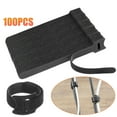 thumbnail image 2 of Jinsinto 100PCS Fastening Cable Ties Reusable, Premium 6-Inch Adjustable Cord Ties, Microfiber Cloth Cable Management Straps Hook Loop Cord Organizer Wire Ties Reusable (Black Colors), 2 of 5