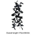 thumbnail image 3 of Moocorvic Black Artificial Maple Leaves Garland Halloween Decor Indoor, Fireplace, Party, 3 of 7