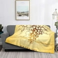 thumbnail image 2 of Rateoe Bunch of Grapes Pattern Flannel Throw Blanket, Ultra-soft Blanket for Bed, Couch, Car, Hypoallergenic Anti-pilling blanket-40"x30"(Horizontal), 2 of 6