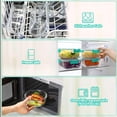 thumbnail image 4 of M MCIRCO 24-Piece Glass Food Storage Containers with Upgraded Snap Locking Lids,Glass Meal Prep Containers Set - Airtight Lunch Containers, Microwave, Oven, Freezer and Dishwasher, 4 of 8