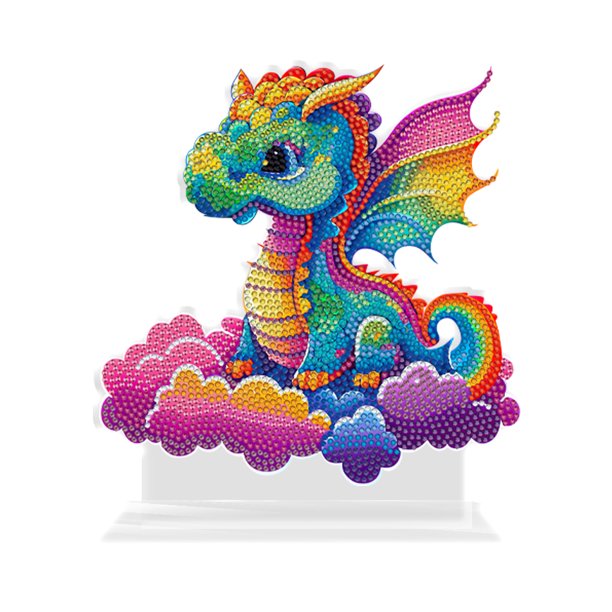 Adornos Mosaico Diamantes Adorno Diamante Cristal Dinosaurio Acrílico DIY Regalo para