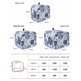 thumbnail image 2 of Blue Ombre Spring Floral Small Toaster Cover 2 Slice, Kitchen Appliance Covers, Summer Botanical Flowers Toaster Oven Cover with Loop, Bread Machine Cover Polyester Dust Cover Protection, 2 of 4