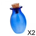 thumbnail image 1 of Conjunto de 6 Frascos de Vidrio Transparente con Tapones Decorativos 2 piezas, 1 of 8