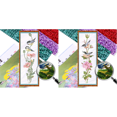thumbnail image 1 of (2) Bordado No Impresión 9CT en Color Imitación Perla Con Cuentas Punto Cruz Tamaño Del Núcleo 16 * 53 Cm Kit Serie Con Bordado 2 Cuentas Flores Y Pájaros Las Estaciones, 1 of 8