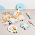 thumbnail image 1 of 3 6 Years Old Children's Wooden Pretend Play Kitchen Set: A Filled Cooking Adventure, 1 of 9