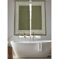 thumbnail image 6 of Sheer Curtains 72 Inches Long, Olive Green Greek Key Light Filtering Window Curtains for Living Room, Geometric Greece Ancient Farmhouse Geo Rod Pocket Voile Sheer Curtain Drapes, 52"Wx72"L, 2 Panels, 6 of 8