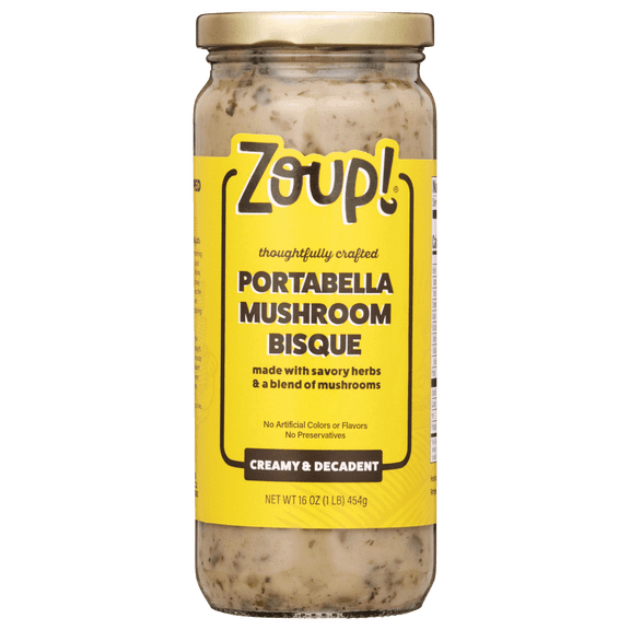 Zoup! Good, Really Good, Portobello Mushroom Bisque Soup, Shelf-Stable, 16 oz