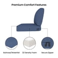 thumbnail image 7 of Covers&All Outdoor 5" Seat / Back Cushion with Highly Durable Olefin Fabric (22”W x 24”L x 5”Th ) (Navy Textured), 7 of 7