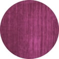 thumbnail image 1 of Ahgly Company Indoor Round Abstract Purple Contemporary Area Rugs, 6' Round, 1 of 4