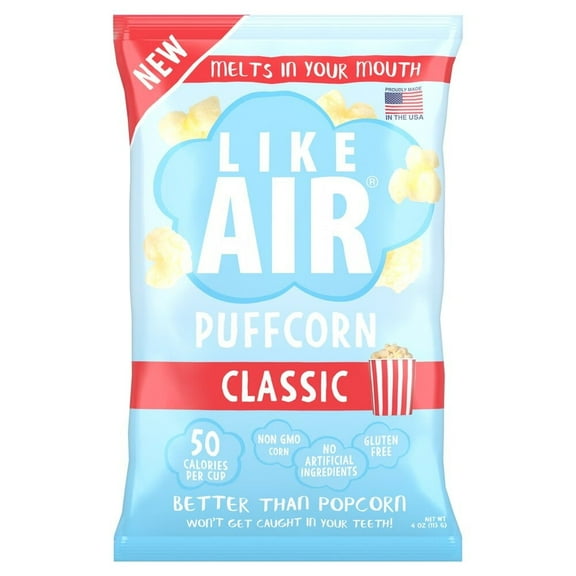 Like Air Classic Baked Puffcorn Butter & Salt 4 oz Pack of 3