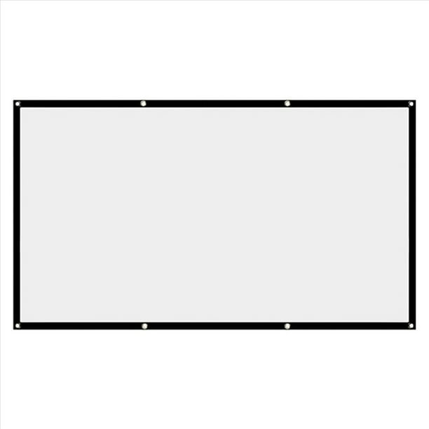 Pantalla de Proyector Pantalla de Cine 16:9 Pantalla de Proyector Portátil Plegable Lavable para Cine en Casa Película de 100 Pulgadas