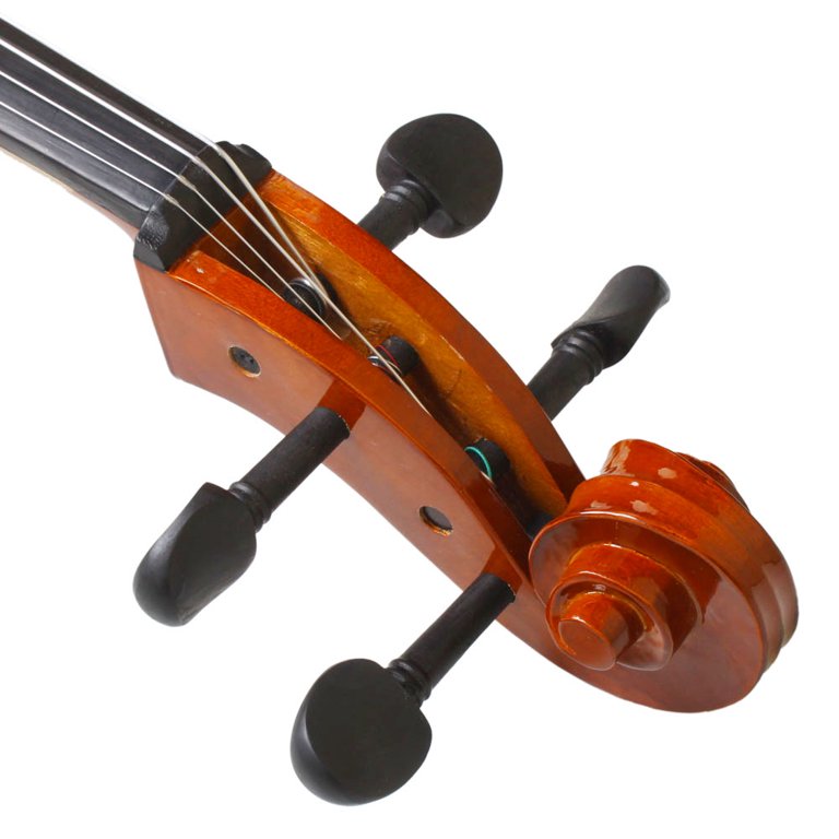Kit de violon violoncelle de couleur naturelle en tilleul pour débutants  pratique lumière vive violon populaire pour enfants violon adulte (taille :  4/4) : : Instruments de musique, scène et studio