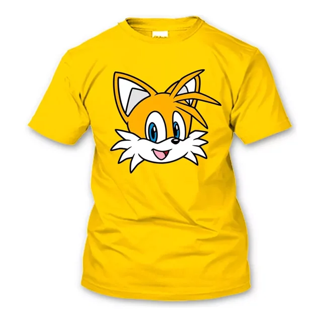 Playera Personaje Tails Colitas Clasico Todas Las Tallas