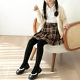 thumbnail image 4 of Bas de Danse Doux à Pieds Collants de Ballet Enfants Super Élasticité Collants d'Uniforme Scolaire pour Filles, 4 of 9