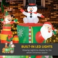 thumbnail image 3 of Outsunny 5.9' Christmas Inflatables Train with White LED Lights for Lawn Garden Party, 3 of 9