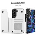 thumbnail image 2 of Butterfly Faith Hope Love Leather Wallet Case for Samsung Galaxy S22 S21 Note20 Wallet Case Card Holder Flip, 2 of 8