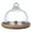 Brown, variant on LYINGF Mini Glass Cake Stand with Dome Cover, Elegant Pedestal Stand for Displaying Cakes, Fruits, and Sweets, Stylish Tableware for Afternoon Tea, Parties, and Creating an Exquisite Presentation