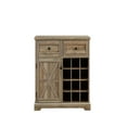 thumbnail image 3 of CKEASEAN Farmhouse Buffet Cabinet with 2 Drawers, 35" H Wine Bar Cabinet with Removable Wine Racks and Storage Shelves, Liquor Coffee Bar Cupboard, Rack for Living Room, Kitchen, 3 of 6