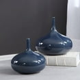 thumbnail image 4 of Uttermost Zayan 2-Piece Coastal Style Ceramic Vase Set in Blue, 4 of 6