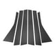 thumbnail image 1 of Unique Bargains 6 Pcs Recorte de Ventana del Pilar de la Puerta del Automóvil para Honda Fit/Jazz 2004-2007 Fibra de Carbono Negra, 1 of 6