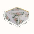 thumbnail image 3 of Efavormart 25 Pack White Pink Peony Flowers Print Paper Gift Boxes with Gold Edge, Cardstock Party Shower Candy Favor Boxes - 4"x4"x2", 3 of 11
