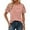 Pink, variant on ChoXxx Women's Fashionable Casual Solid V Neck Short Sleeve T Shirt Beige M