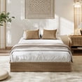 thumbnail image 2 of Wood Bed Frame, Fluted Wooden Platform Bed, Easy Assembly, No Box Spring Needed, Noise Free, 2 of 5