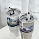 thumbnail image 3 of Taza de barra de hielo de 900 ml, termo de doble pared para automóvil, taza de café frío, taza de paja de acero inoxidable, botella de vaso de viaje de gran capacidad, 3 of 6