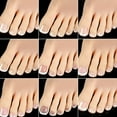 thumbnail image 7 of RAGUPEL 120Pcs Toe Press on Nails French Style Trim-Friendly Edges Press on Nails Clean Face Simple Square Nail Tips for Women Style3, 7 of 7