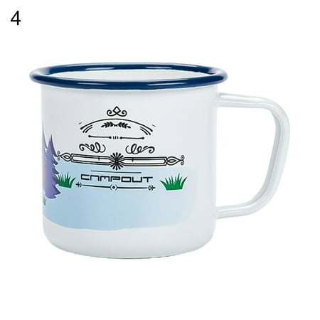 

ZEAVAN Exquisite 270ml Exquisite Shockproof Water Mug Metal Beautiful Landscape Pattern Water Cup for Home