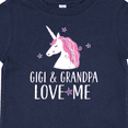 thumbnail image 4 of Inktastic Gigi and Grandpa Love Me Unicorn Grandchild Girls Baby T-Shirt, 4 of 5