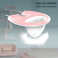 thumbnail image 3 of Minnieouse Lavabo de champú, bandeja de , arandela de cabeza, mano de obra, accesorios ligeros para el hogar, suministros para el hogar, lavabos Ayudas para vestirse con gancho de botón Rosa, 3 of 6