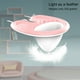 thumbnail image 3 of Guardurnaity Lavabo de champú, bandeja de , arandela de cabeza, mano de obra, accesorios ligeros para el hogar, suministros para el hogar, lavabos Ayudas para vestirse con gancho de botón Rosa, 3 of 6