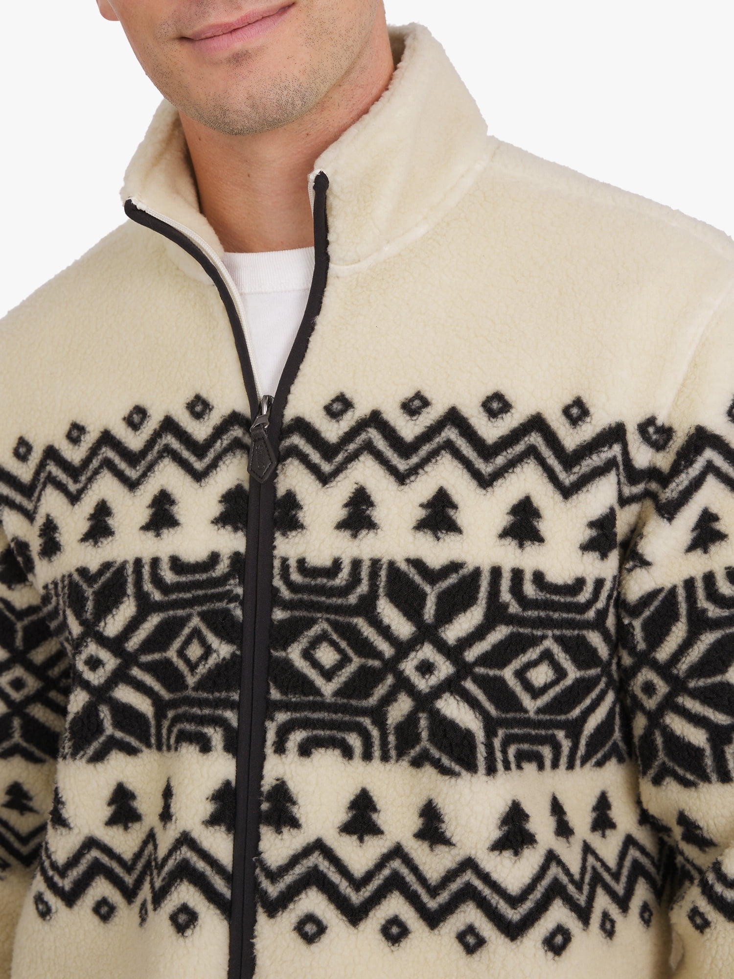 Chaps Men's & Big Men's High Pile Printed Plaid Sherpa Jacket, Sizes S-3XL