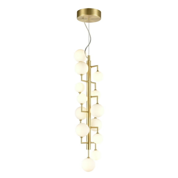 Elk Home 8-Inch Wide Keir Pendant, Modern/Contemporary, Gold