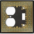 thumbnail image 4 of Metal Light Switch Plate Cover Elegant Victorian Floral Frame Black FRA067, 4 of 13