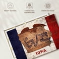 thumbnail image 6 of Elephant Stock State Map Over Iowa Flag Wall Art - Horizontal Canvas Wall Art - Home Office Wall Decor - Flags Canvas - Beige And Red Decor - 12" x 8", 6 of 8