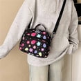 thumbnail image 5 of Weebloom Large School Backpack For Kids Girls Cute 3Pcs School Bags Set 3 Piece Floral Bookbag Middle High School College Black, 5 of 9